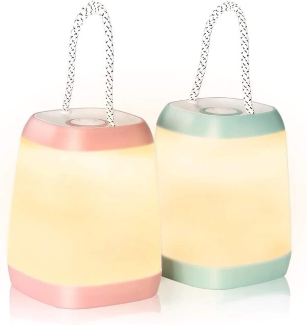 2 Pack Battery Powered LED Camping Lantern Portable Outdoor Tent Emergency Light