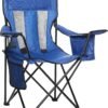 Folding Mesh Camping Chair with Cup Holder Cooler Pocket Portable Outdoor Seat