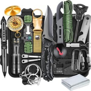 19 in 1 Survival Kit Emergency Gear Camping Accessories Outdoor Gift for Men