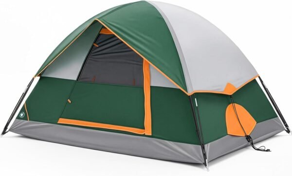Waterproof Windproof Dome Camping Tent 2-8 Person Quick Setup Family Outdoor Shelter
