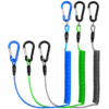 Heavy Duty Coiled Kayak Leash Fishing Rod Paddle Tether Accessories