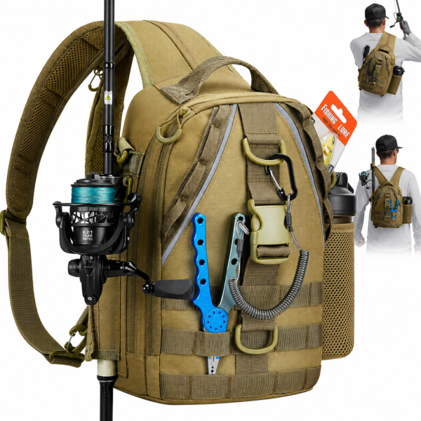 Lightweight Fishing Backpack with Rod Holder Tackle Storage Outdoor Gear Pack