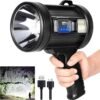 Rechargeable LED Spotlight Super Bright Handheld Flashlight for Outdoor Adventures