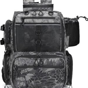 2 42L Waterproof Fishing Tackle Backpack with Rod Holders Outdoor Gear Storage