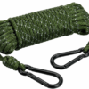 Heavy Duty Reflective Treestand Rope with Dual Carabiner Clips Hunting