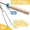3 Extendable Smores Roasting Sticks Campfire Marshmallow Forks Outdoor Cooking Set