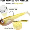 Fishing Soft Swimbaits with BKK Hooks Vibrating Sinking Lures Bass Trout Crappie Walleye