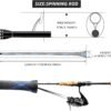 Fishing Rod Sleeve Protector Mesh Cover for Spinning Casting Fly Rods
