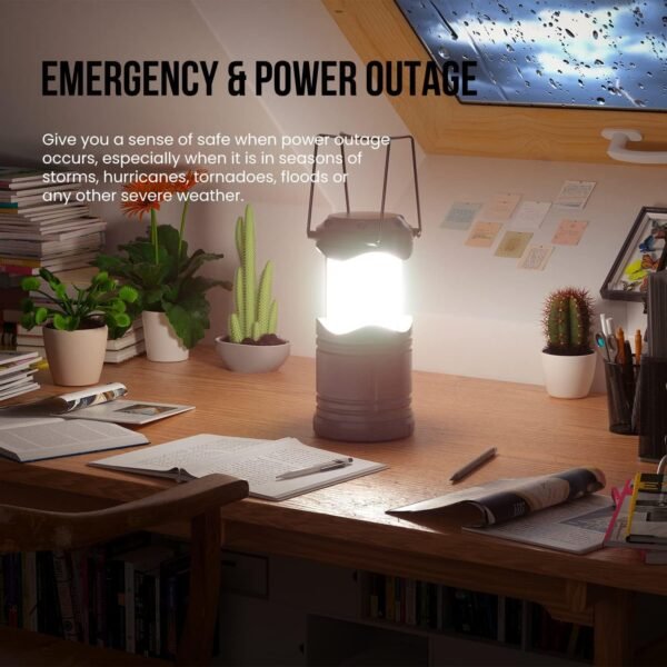 Portable LED Camping Lantern Set Battery Powered Emergency Hanging Lights