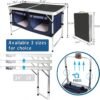 Portable Aluminum Folding Camping Table Adjustable Outdoor Picnic Workstation