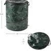 29.5 Gallon Collapsible Pop Up Outdoor Trash Can Camping Storage