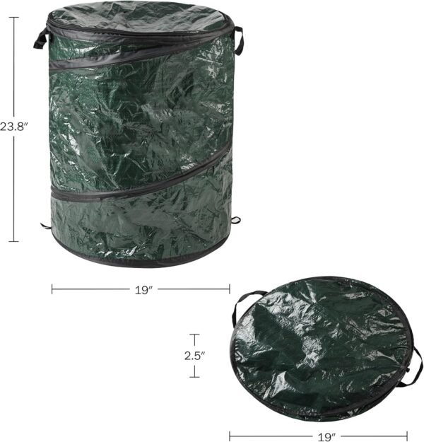 29.5 Gallon Collapsible Pop Up Outdoor Trash Can Camping Storage