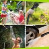 3 Portable Camping Shower Rechargeable 6000mAh LED Display Outdoor Pump IPX7 Waterproof