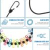 Retractable Portable Clothesline with Clips Travel Outdoor Indoor Laundry Drying Rope