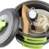 Camping Cookware Set Backpacking Mess Kit Pots Pans Portable Camp Kitchen Gear