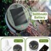 Solar Camping String Lights 39.4FT Fairy Lantern Waterproof Rechargeable LED Tent Light Outdoor