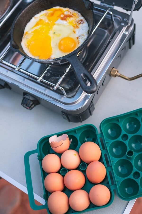 Egg Storage Container for Camping Travel Durable Portable Egg Carrier Case