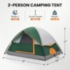 Waterproof Windproof Dome Camping Tent 2-8 Person Quick Setup Family Outdoor Shelter