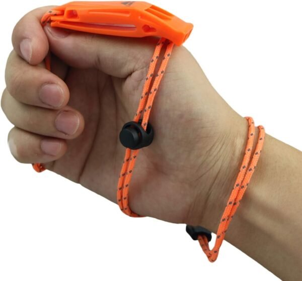Loud Emergency Safety Whistles with Reflective Lanyards for Outdoor Survival