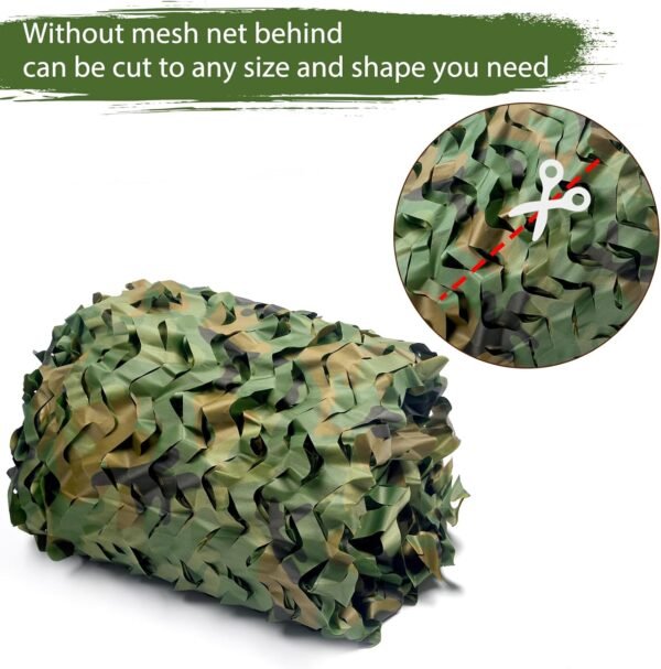Heavy Duty Camouflage Netting Tarp for Hunting Camping Party Decorations