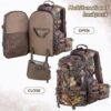 Large Camouflage Hunting Backpack with Rifle Bow Storage Outdoor Gear