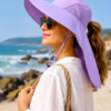 3 Wide Brim Fishing Sun Hat UPF50 Neck Flap Outdoor Safari Cap