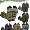 Funny Hunting Crew Socks Cotton Novelty Gift Set for Men