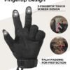 3 Tactical Motorcycle Gloves with Hard Shell Touchscreen Protective Sports Gloves