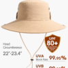 Sun Protection Wide Brim Outdoor Fishing Hat Foldable UV Shield Summer Cap