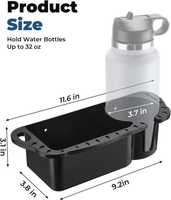 Marine Boat Cup Holder Organizer Kayak Bass Pontoon Jon Boat Storage Caddy
