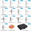Fishing Swivels Kit Ball Bearing Barrel Snap Connectors Freshwater Saltwater Fishing