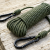 Heavy Duty Reflective Treestand Rope with Dual Carabiner Clips Hunting