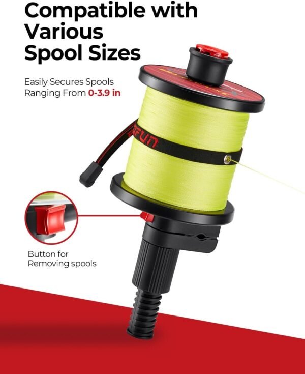 4 Portable Fishing Line Spooler Tool for Spinning Baitcasting Reels