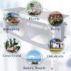 Portable Aluminum Folding Camping Table Adjustable Outdoor Picnic Workstation