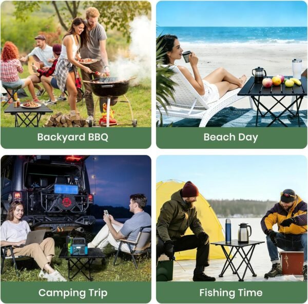 Portable Folding Camping Tables Lightweight Beach Picnic Outdoor Table Set