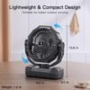3 in 1 Portable Camping Fan Rechargeable 24000mAh LED Light Remote Outdoor