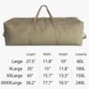 Heavy Duty Canvas Travel Duffle Bag Large Camping Storage Carrier