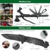 142 Piece Survival and First Aid Kit Emergency Outdoor Camping Hiking Gear with Molle Pouch