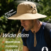 Sun Protection Wide Brim Outdoor Fishing Hat Foldable UV Shield Summer Cap