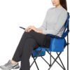 Folding Mesh Camping Chair with Cup Holder Cooler Pocket Portable Outdoor Seat