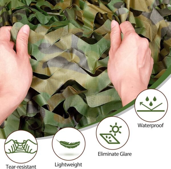 Heavy Duty Camouflage Netting Tarp for Hunting Camping Party Decorations