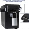 Lockable Ammo Storage Box Portable Field Case with Carry Handle