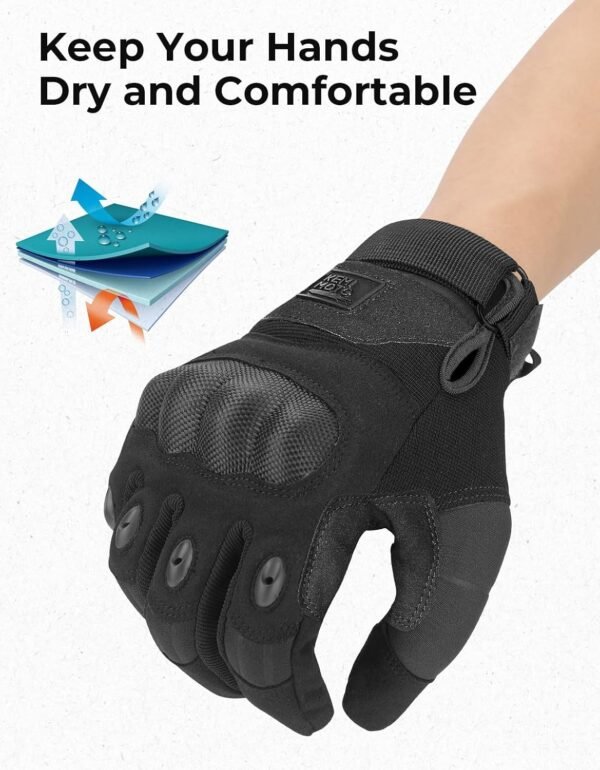 4 Tactical Motorcycle Gloves with Hard Shell Touchscreen Protective Sports Gloves