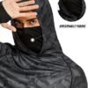 4 Men Hooded UPF50 Sun Protection Fishing Shirt Long Sleeve Rash Guard Cooling