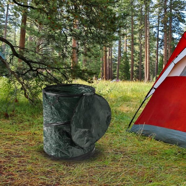 29.5 Gallon Collapsible Pop Up Outdoor Trash Can Camping Storage