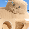 Sun Protection Wide Brim Outdoor Fishing Hat Foldable UV Shield Summer Cap