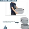 Portable Camping Toilet Detachable Bucket Lightweight Compact Outdoor Emergency Commode