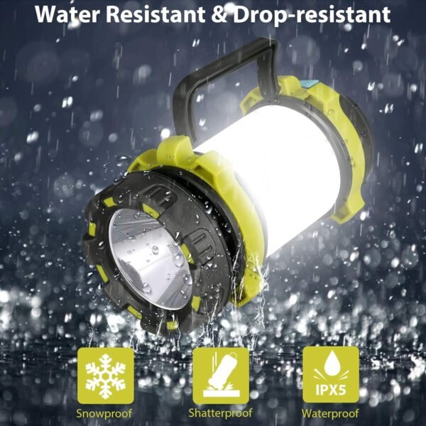 2 Pack Rechargeable LED Camping Lantern 1000LM Waterproof Emergency Outdoor Light