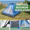Lightweight 2 Person Camping Tent with Rainfly Pop Up Outdoor Shelter
