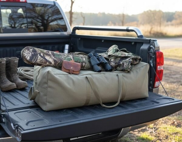 Heavy Duty Canvas Travel Duffle Bag Large Camping Storage Carrier
